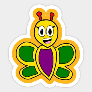 Belle Butterfly Sticker